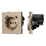 Механизм розетки с USB зарядкой SCT-TENDO-MUAC-PL-GD (230V, 16A) (Arlight, -)