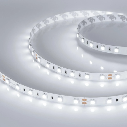 Лента светодиодная RT-B60-10mm 24V White6000 (14.4 W/m, IP20, 5060, 5m) (Arlight, 14.4 Вт/м, IP20)