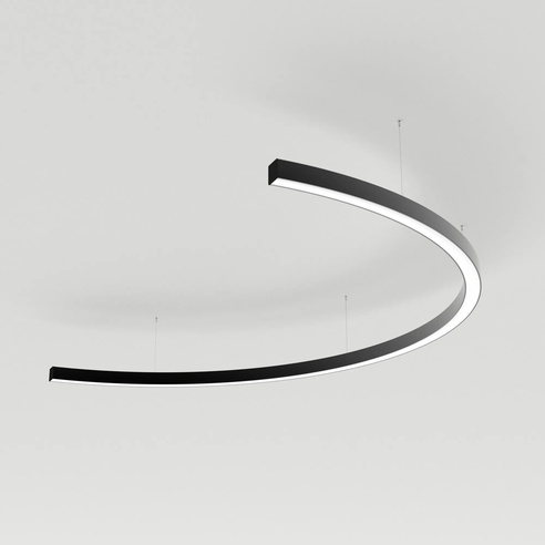 Светильник SP-LINE-HANG-ARC-C3535-D1500-53W Warm3000 (BLACK, 230V) (Arlight, Металл)