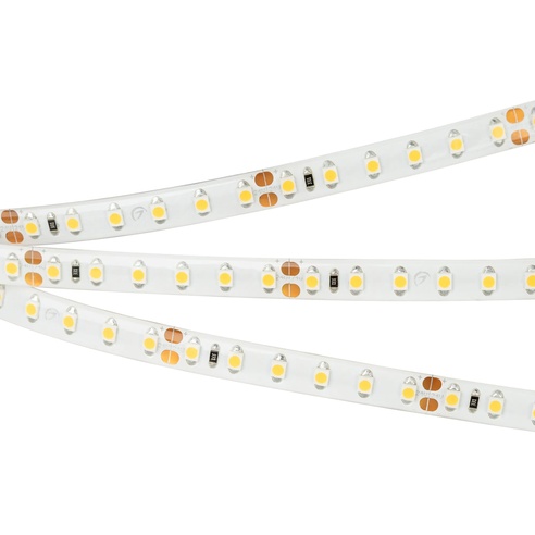 Лента светодиодная RTW 2-5000SE 24V Warm 2x (3528, 600 LED, LUX) (Arlight, 9.6 Вт/м, IP65)