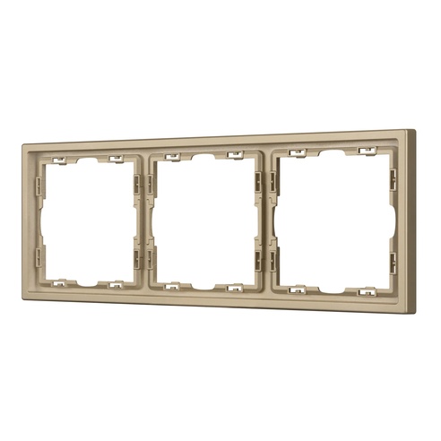 Рамка пластиковая FRM-NOBE-SFPL-3-GD (Arlight, -)