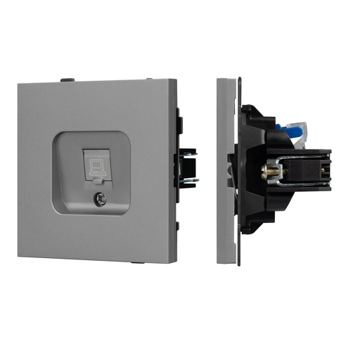 Механизм компьютерной розетки SCT-TENDO-MPC1-PL-GR (RJ-45, CAT6) (Arlight, -)