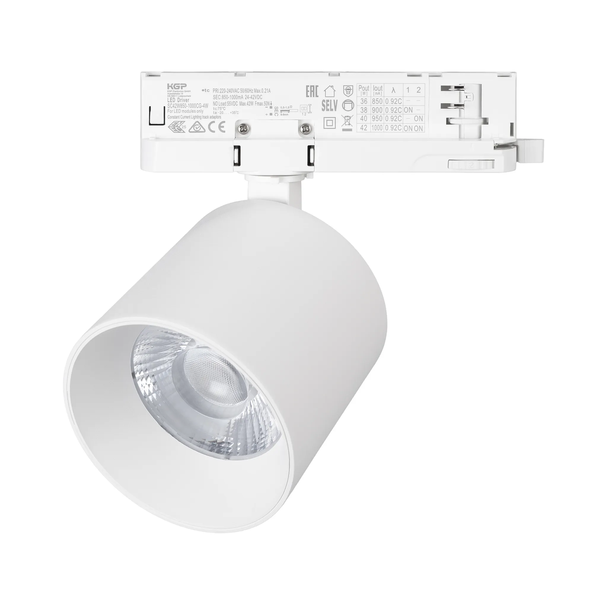 Светильник LGD-DYKE-4TR-R100-36W Day4000 (WH, 20 deg, 230V, DALI) (Arlight, IP20 Металл, 5 лет)