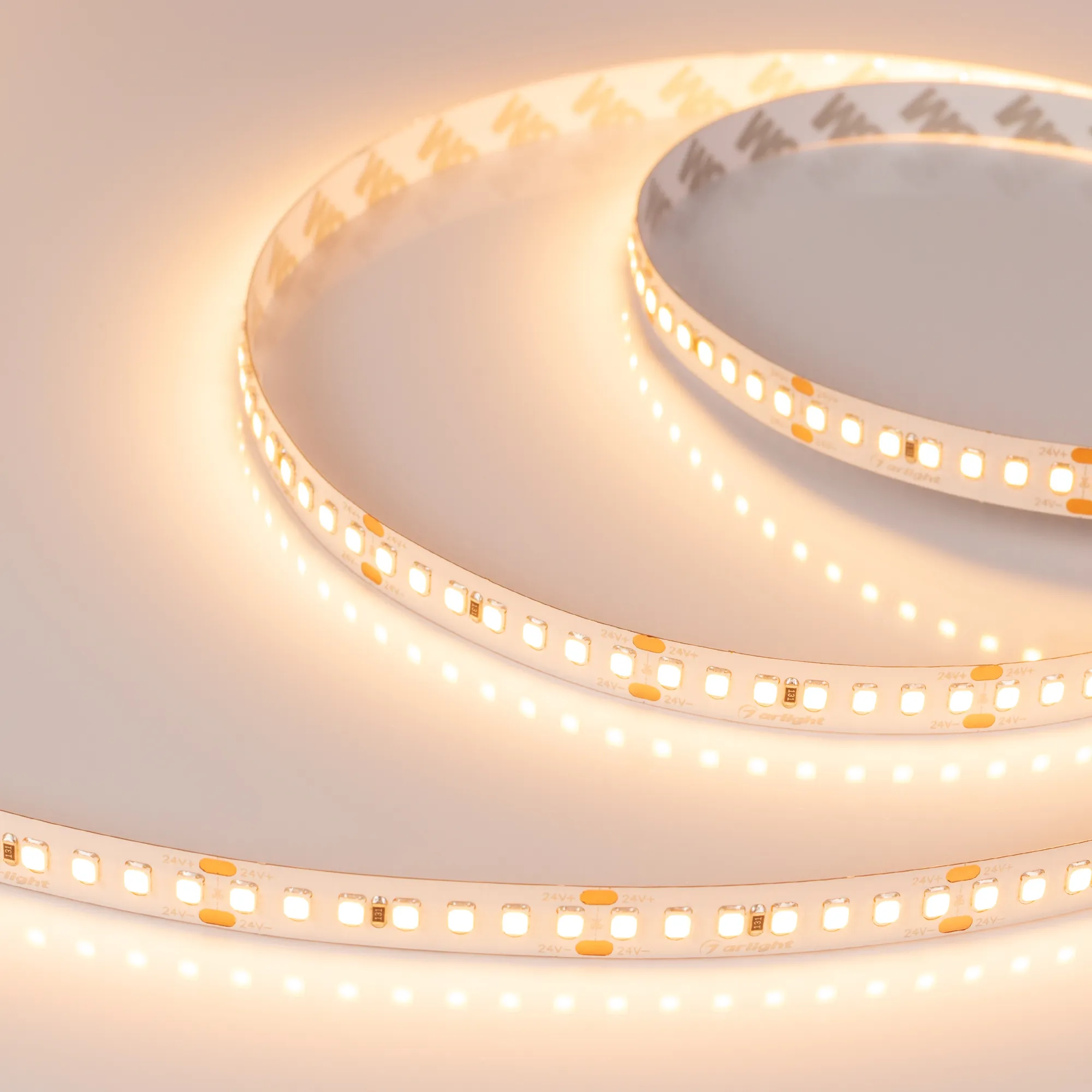 Лента светодиодная RT-A168-10mm 24V Warm3000 (17 W/m, IP20, 2835, 5m) (Arlight, Открытый) - изображение товара