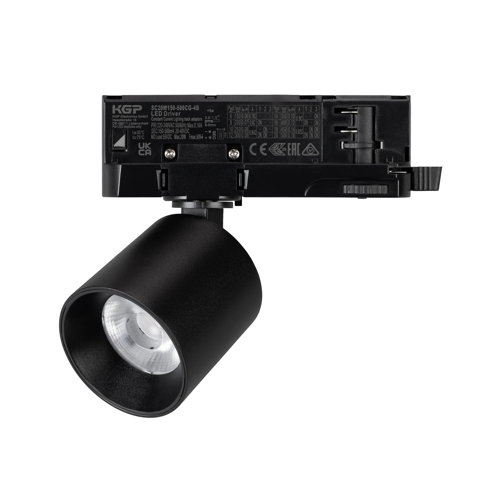Светильник LGD-DYKE-4TR-R60-8W Warm3000 (BK, 20 deg, 230V, DALI) (Arlight, IP20 Металл, 5 лет) - изображение товара