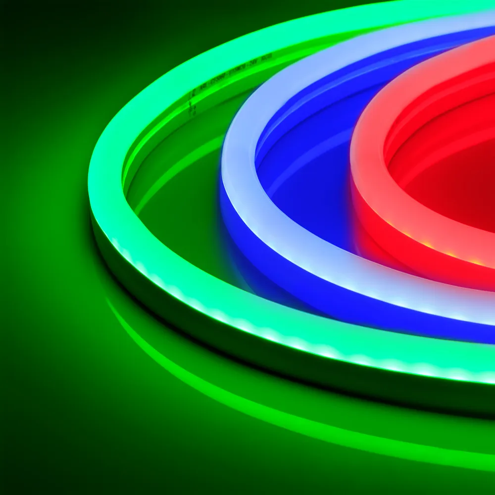 Гибкий неон ARL-NEON-2617-SIDE 24V RGB (Arlight, 8 Вт/м, IP65) - изображение товара