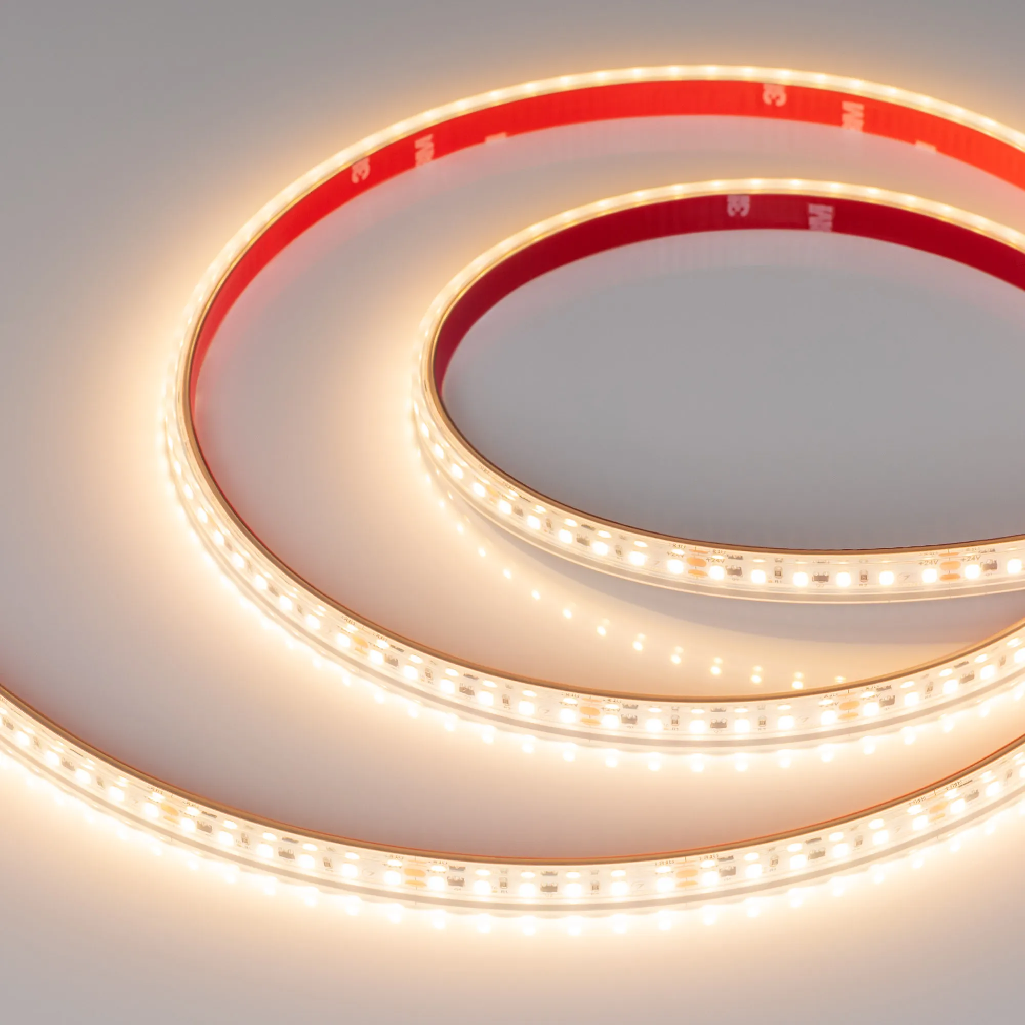 Лента герметичная IC-PS-A120-10mm 24V Warm2700 (9.6 W/m, IP67, 2835, 10m) (Arlight, стабилизированная) - изображение товара