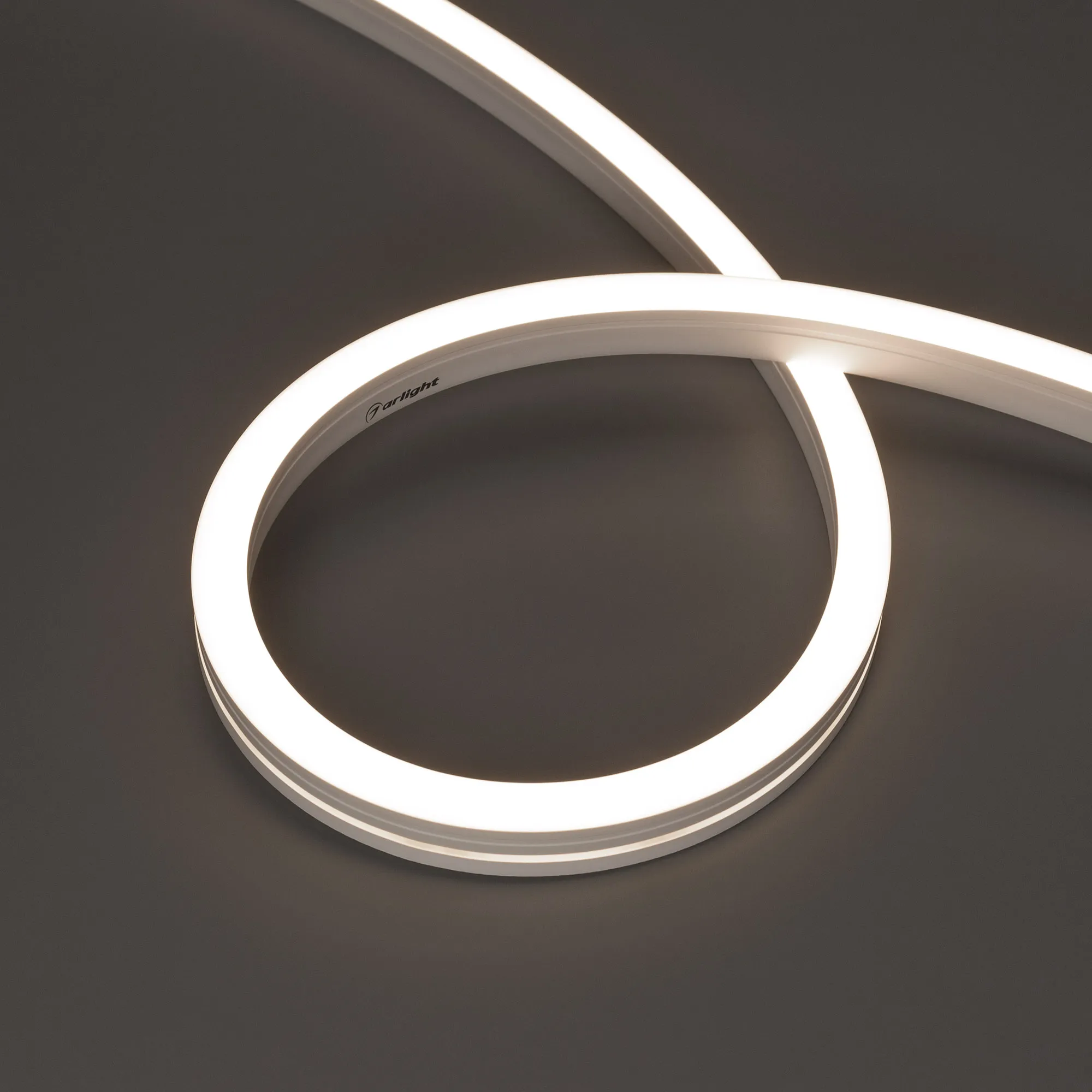 Лента светодиодная герметичная MOONLIGHT-SIDE-A140-12x17mm 24V Day4000 (9.6 W/m, IP67, 5m, wire x2) (Arlight, Вывод боковой, 3 года) - изображение товара