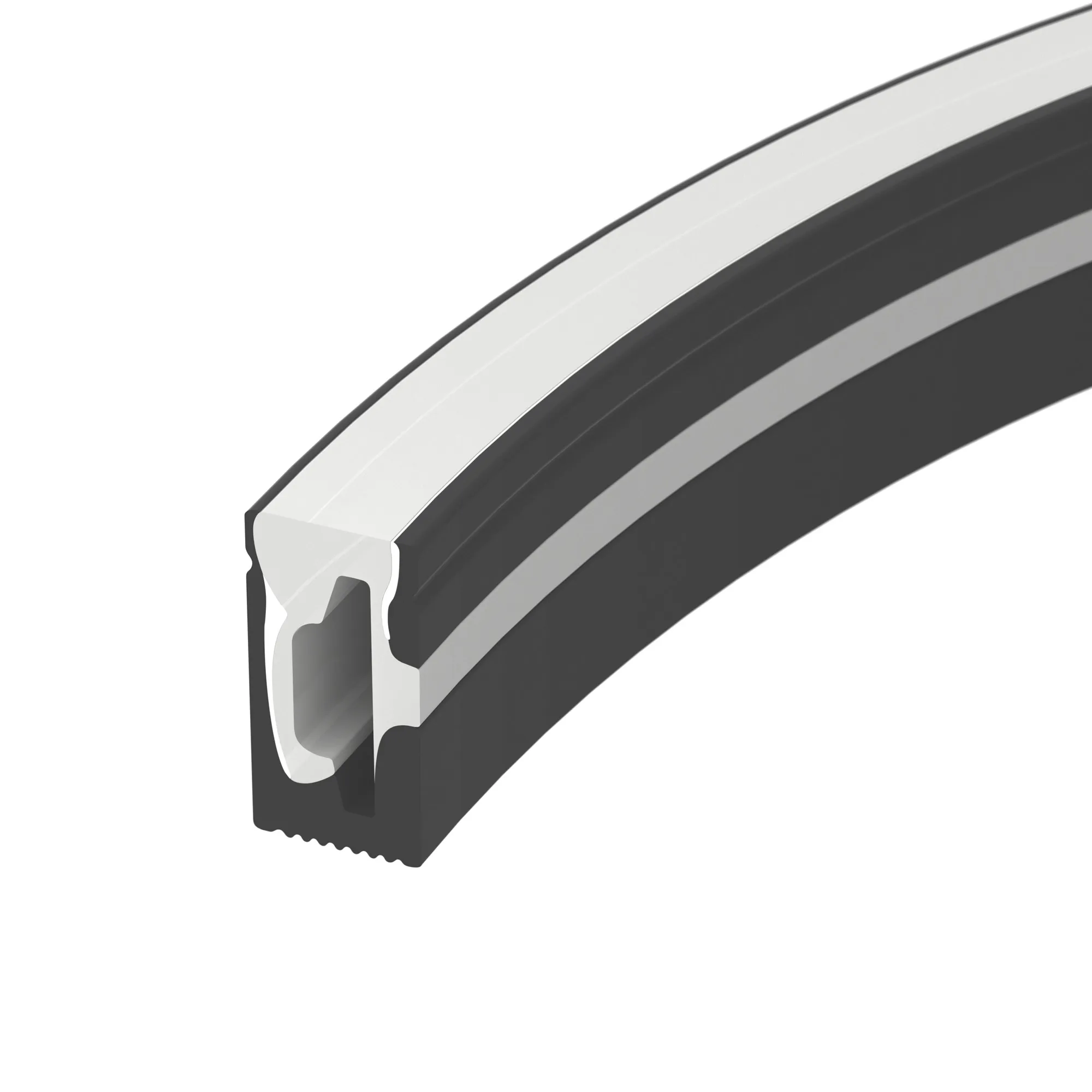 Силиконовый профиль WPH-FLEX-0612-SIDE-S8-10m BLACK (Arlight, Силикон) - изображение товара