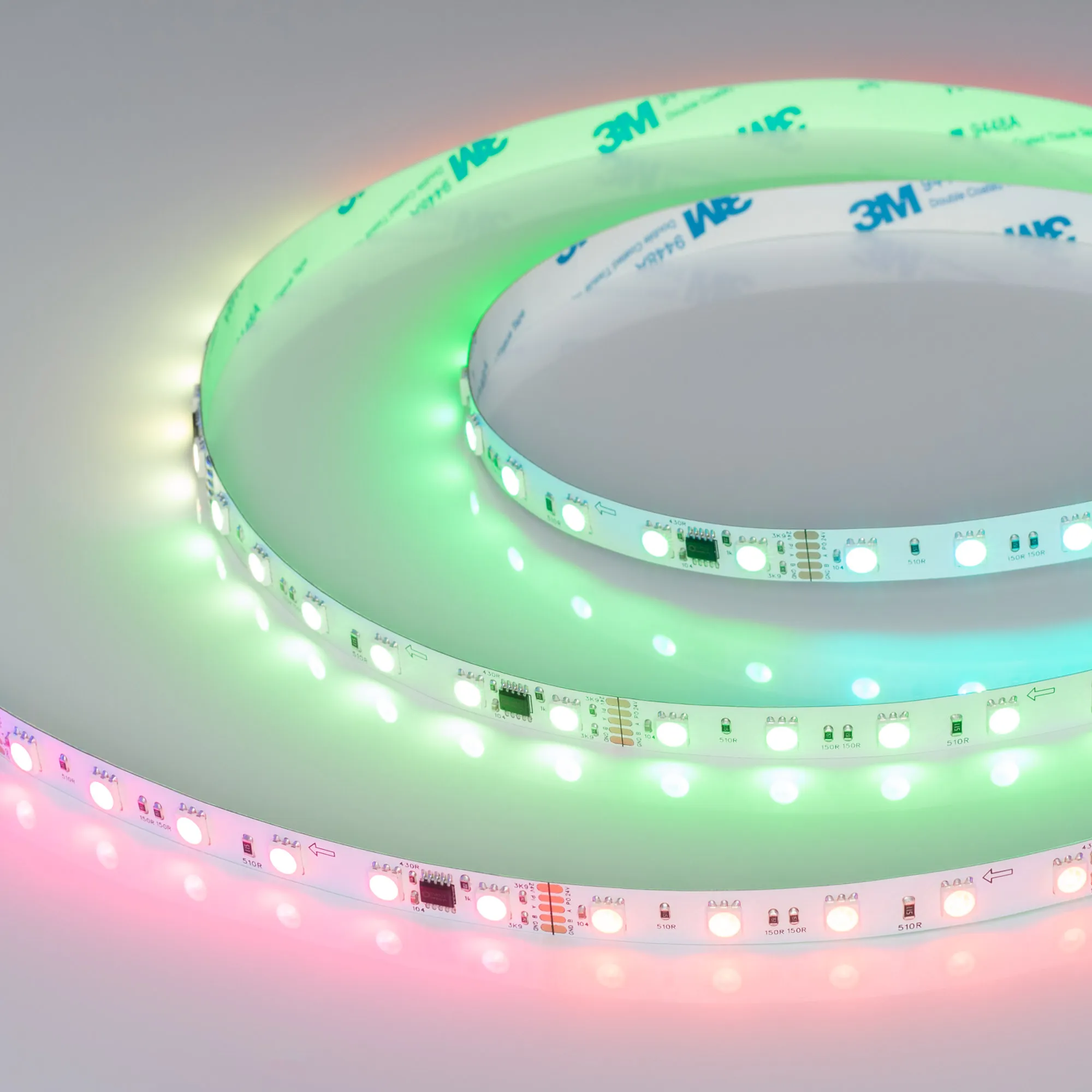 Лента DMX-B60-10mm 24V RGB-PX6 (14 W/m, IP20, 5m) (Arlight, -) - изображение товара